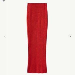 Red Asta Resort Skirt with Tag